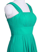Vestido de dama de honor de gasa con mangas de mariposa, vestido de noche formal BD025